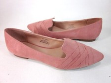 JOURNEE COLLECTION WOMEN'S MINDEE POINTED TOE BALLET FLATS,BLUSH,US SIZE 10,NEW