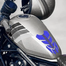 MC Motoparts Blue Net Shield Gas Tank Pad Cover Protector Removable