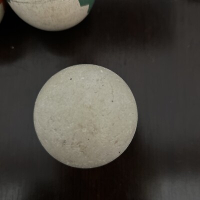 Rare Antique Zig Zag And Solid Clay Pool Balls (9 Total) & 1 Clay