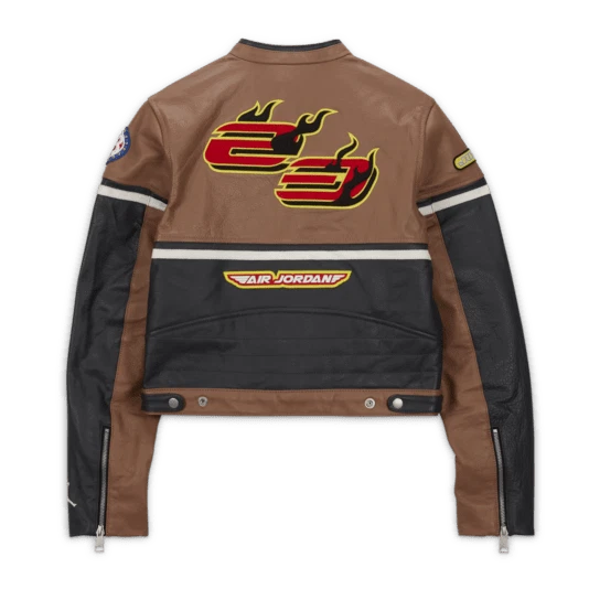 Jordan leather hotsell jacket