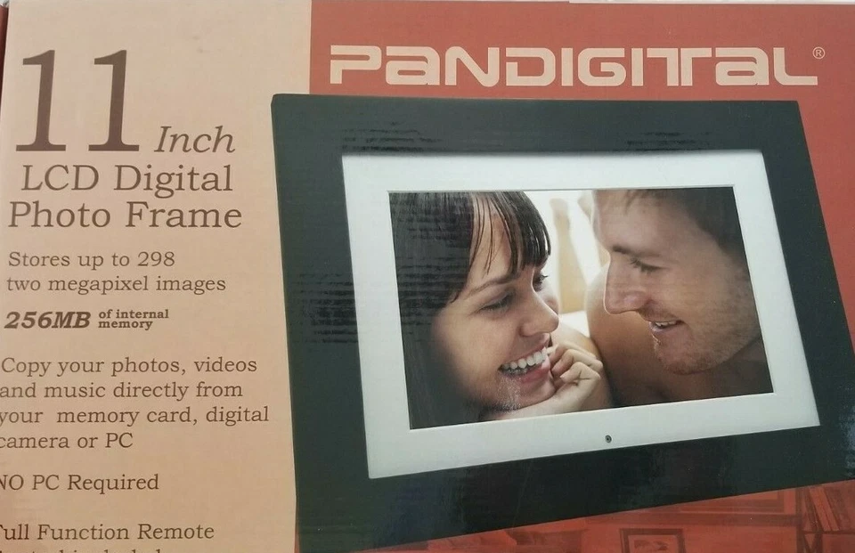 Pandigital 11" LCD Digital Photo Frame - Black Wood Frame (PAN1111-B) NIB - Image 4 of 4