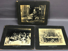 Rare Photos of 19th-Century JAPAN SILK INDUSTRY - trade antique silkworm cocoons