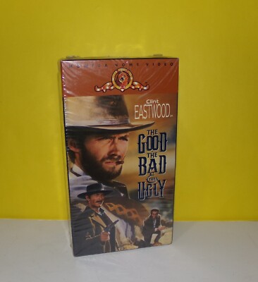 The Good The Bad and The Ugly VHS 1990 2-Tape Set Sealed Clint Eastwood ...