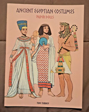 Ancient Egyptian Costumes Paper Dolls TOM TIERNEY, 1997, UNCUT, VG