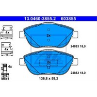 ATE BremsbeläGe 13.0460-3855.2 BremsklöTze FüR CitroëN C3 Picasso Sc_