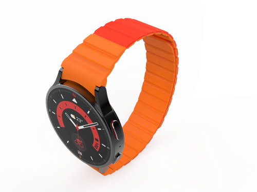 Bracelet 20 MM Silicone Magnetic for Samsung Galaxy Watch 5 4 IN Red - Zdjęcie 7 z 7