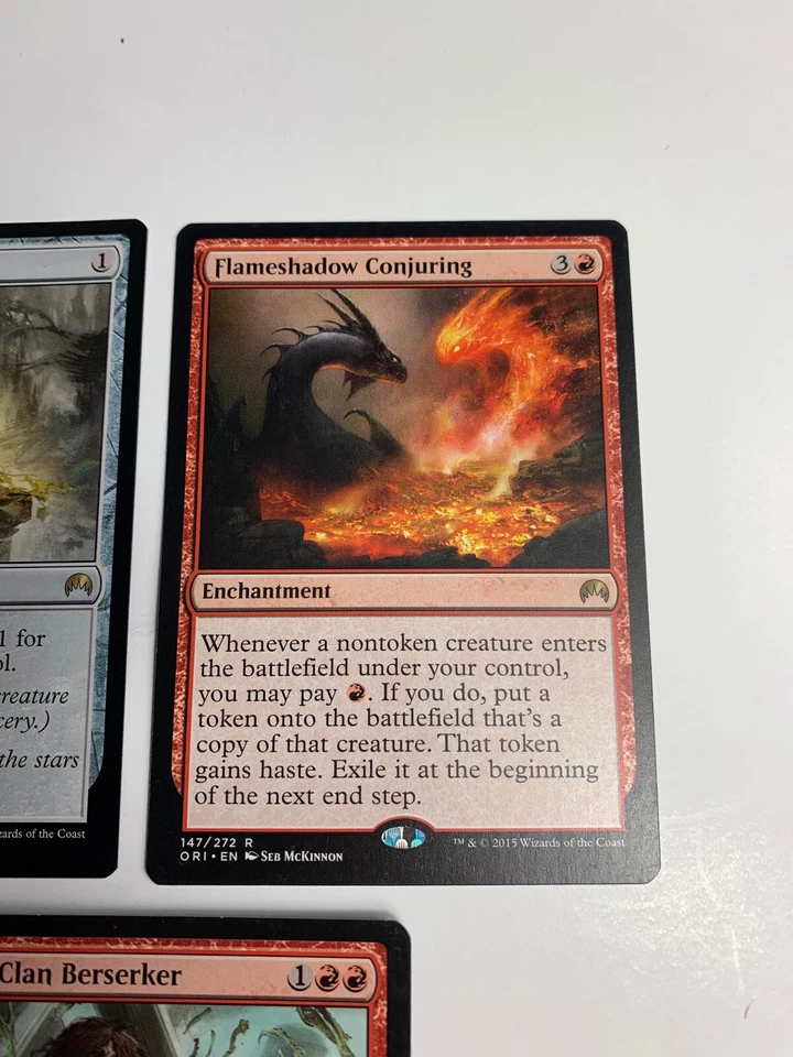 MTG Cards Flameshadow Conjuring Scab Clan Berserker Helm of the Gods Origins - Image 2 of 4