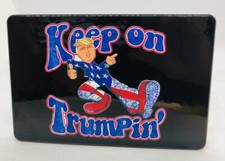 Keep On Trumpin Billet Aluminum Trailer Hitch Cover, 4x6, UV, Made In USA