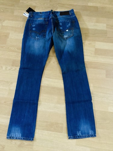 Syn Jeans For Men Size: W34 L:34. Color:blue. Ripped On Front - Picture 3 of 9