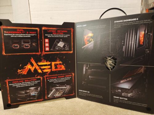 MSI MEG Z490 GODLIKE Gaming Motherboard LGA 1200/DDR4/Thunderbolt 3 Type-C/E-ATX - Picture 3 of 12