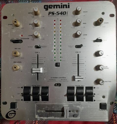 GEMINI PS-540i STEREO MIXER TESTED, IN GOOD WORKING ORDER - Afbeelding 1 van 16