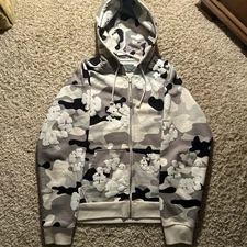 Denim Tears The Cotton Wreath Zip Sweatshirt ‘White Camo’