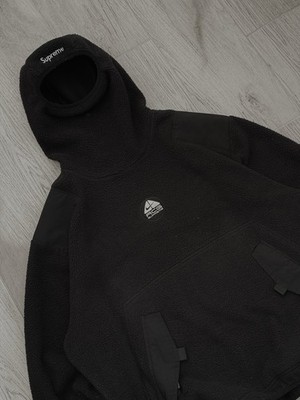Supreme X Nike ACG Fleece Ninja Hoodie Size L Vintage Black