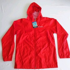 Columbia Glennaker Youth Rain Jacket Size Large Red with Hood