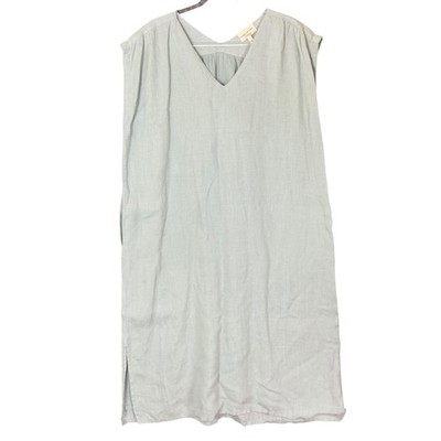 Laude The Label Linen Dress Lagenlook Minimalist Pockets Cap