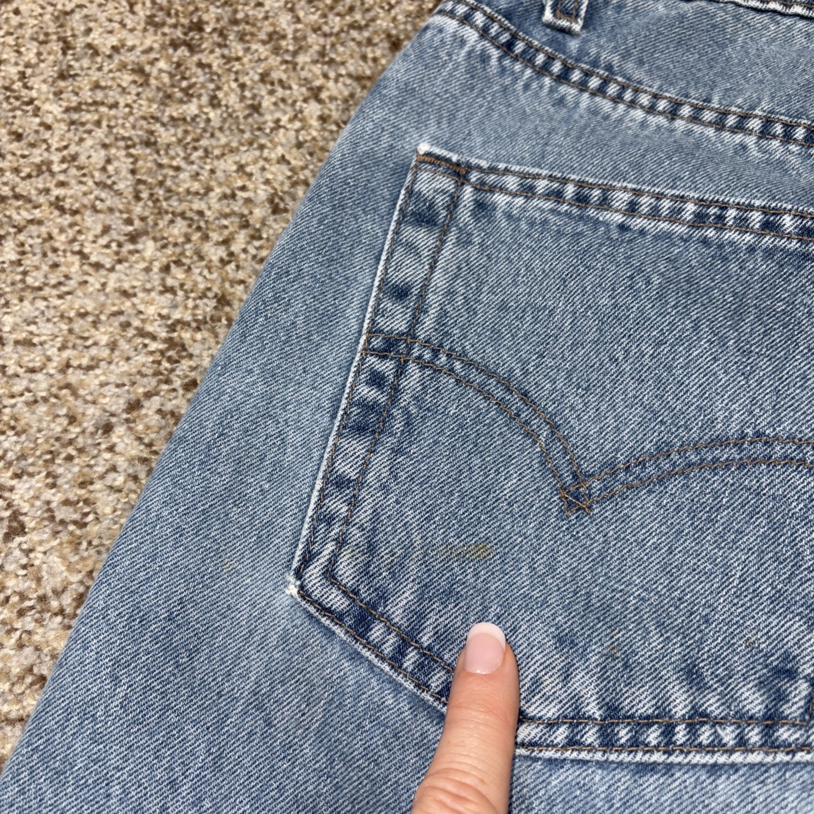 Vintage 90’s Levi’s Silver Tab Men’s Jeans 36x32 Blue Skater Classic Fits 34x32 - View 14