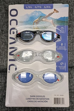 Brand New Oceanic Swim Goggles 3-Pack Large / X-Large Watersports Diving NIB
