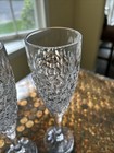 2 Sasaki Crystal "Ice Crystal' Champagne Flutes Made In Czech Republic 9” — photo 2