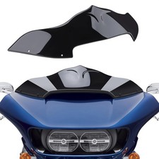 7 inch Windscreen Motorcycle Bat-Style Wave Windshield Fit for Harley Touring...