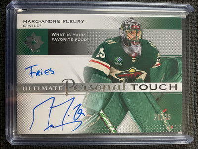 Marc-Andre Fleury 2024-25 Ultimate Personal Touch Inscribed On Card Auto #20/25