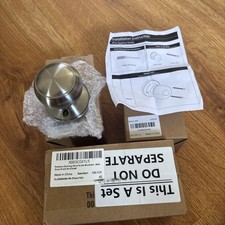 Probrico Pair Of 2 Packs Classic Closet Door Knobs Dummy Individual Satin Nickel