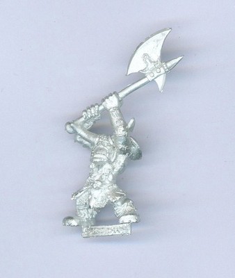 CITADEL WARHAMMER OOP BLACK ORC WARRIOR CHAMPION