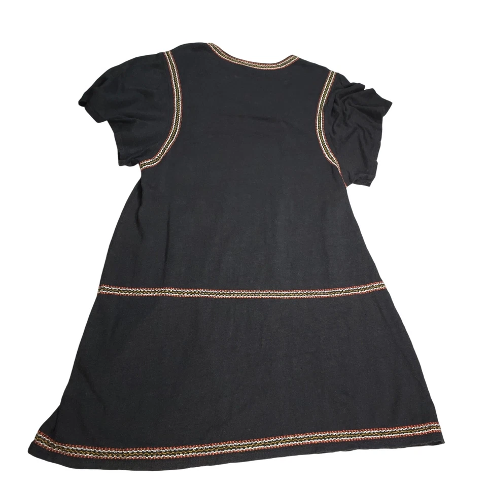 Платье миди Garnet Hill легкое женское Airy размер M органическое льняное с вышивкой - Изображение 2 из 4