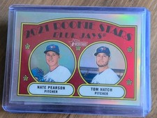 Nate Pearson Tom Hatch 2021 Topps Heritage Chrome Rookie Stars Refractor /572 