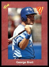 George Brett 1991 Classic II #T70 Royals MLB READ FREE SHIPPING AutographDen