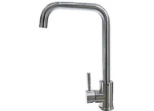 Lippert 719325 Stainless Steel Square Gooseneck Faucet Single Hole