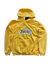 Adidas LA Lakers Hoodie Youth S SEE MEASUREMENTS yellow Sweater NBA Basketball