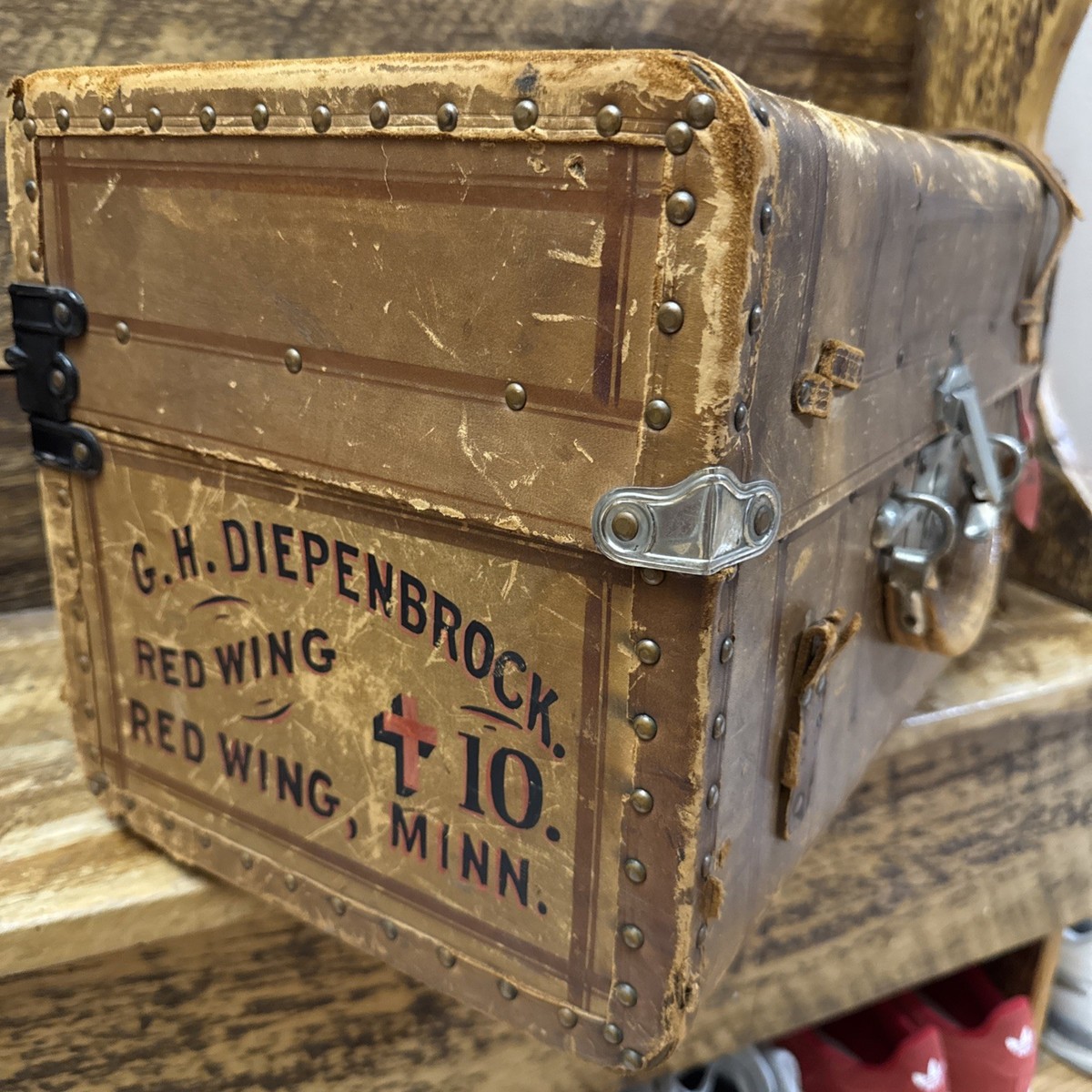 1880s Redwing Minnesota Historic Trunk GH Diepenbrock Justice Of
