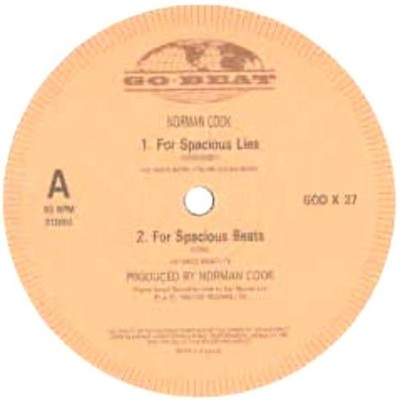 Norman Cook - For Spacious Lies - UK 12'' Vinyl - 1989 - Go Beat