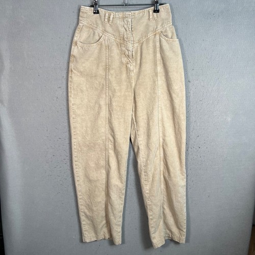 Ba&Sh Womens Casual High-Waisted Tapered Pants Size 2 Cotton Linen Blend