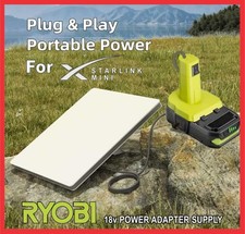 Starlink Mini DC Power Adaptor Cable for Ryobi One 18v Battery
