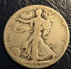 1919-S 50C Walking Liberty Half Dollar. Better Date, Nice Patina.