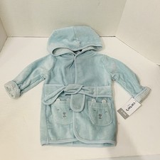 Carter's 0-9M Blue Hooded Bath Robe Brand New