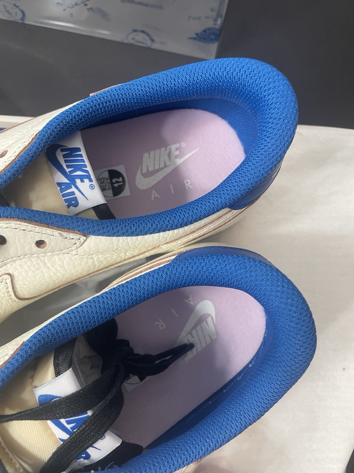 Nike Air Jordan 1 Low OG Fragment x Travis Scott Sail DS Size 12 image 7