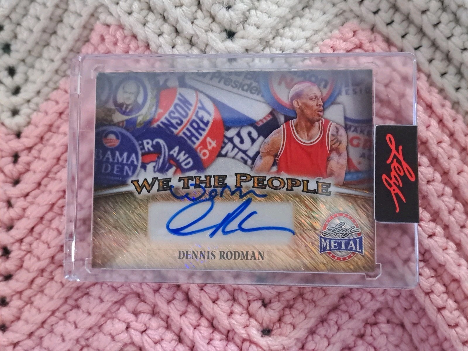 Dennis Rodman - We The People - Auto 1/1 Leaf 2025 Declaration Of Independence view 1