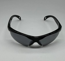 Youth Black Wraparound Sport Sunglasses Plastic Unbranded