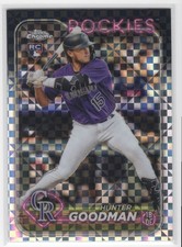 #99 Hunter Goodman 2024 Topps Chrome X-Fractor RC Colorado Rockies