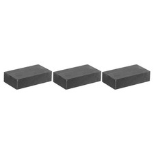 Graphite Block Ingot Rectangle Graphite Electrode Plate 40x22x10mm, Pack of 3