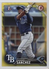 2016 Bowman Prospects Yellow Manny Sanchez #BP28 1tr