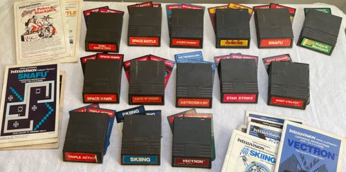 MATTELL  Intellivision {{ Lot of  14 }} TESTED GAMES  W/Instructions + Overlays