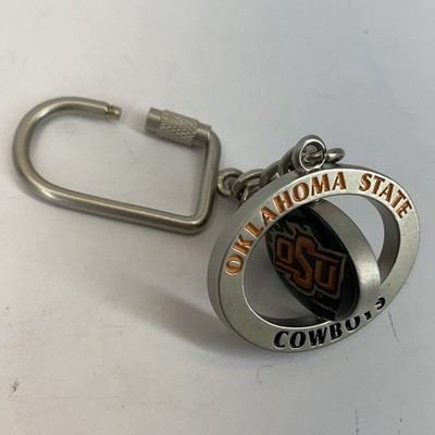 OSU Flame Logo Spinner Keychain Oklahoma State Cowboys 1.5'' Metal Key Chain