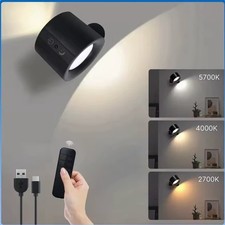 Rechargeable LED Wall Sconce Lights Magnetic Wall Mounted Night Lamp With Remote