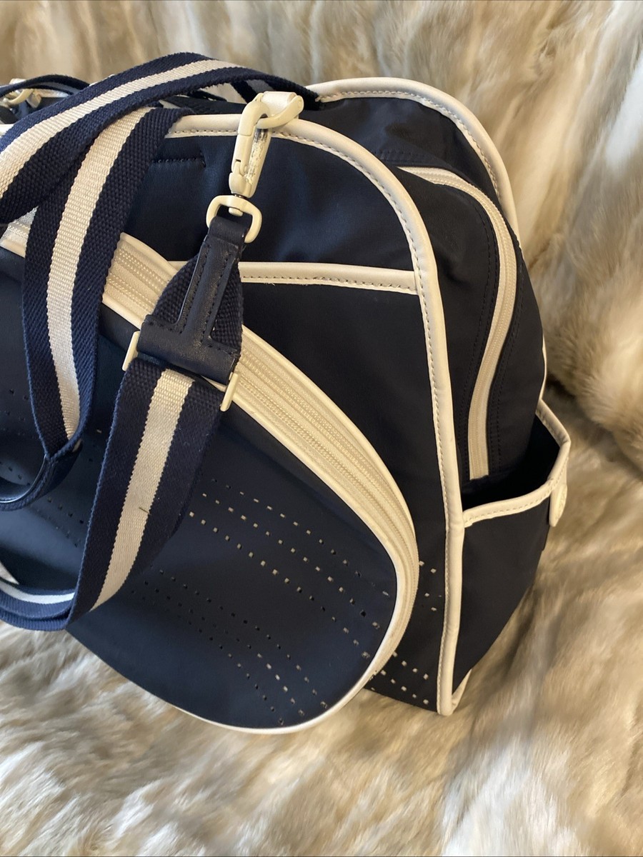 TORY SPORT トートバッグ テニス　ジム　ホワイト×ネイビー 大容量 TORY SPORT トートバッグ テニス ジム ホワイト×ネイビー 大容量