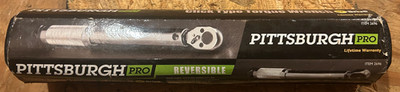 Pittsburgh Pro Click Type Torque Wrench Reversible 1/4'' Drive Item 2696 w/ Case
