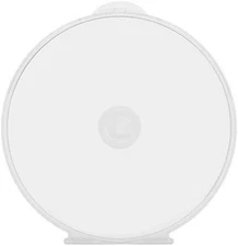 Maxtek 50 Pack Clear Transparent Round Clamshell CD DVD Case, with Lock 