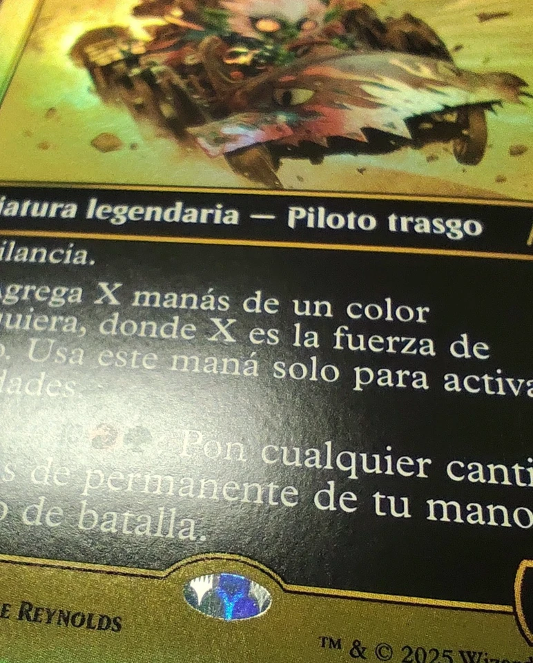 Redshift, Rocketeer Chief Spanish Mtg MISPRINT. Hardly visible activation cost - Imagen 3 de 4